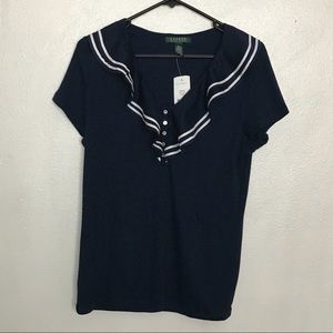 NWT RL Sailor Collar Tee